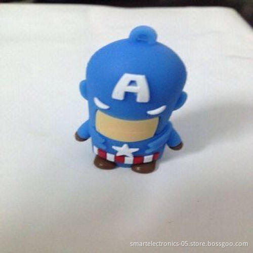 PVC Cartoon USB Flash Drives, 64MB-128GB Capacity